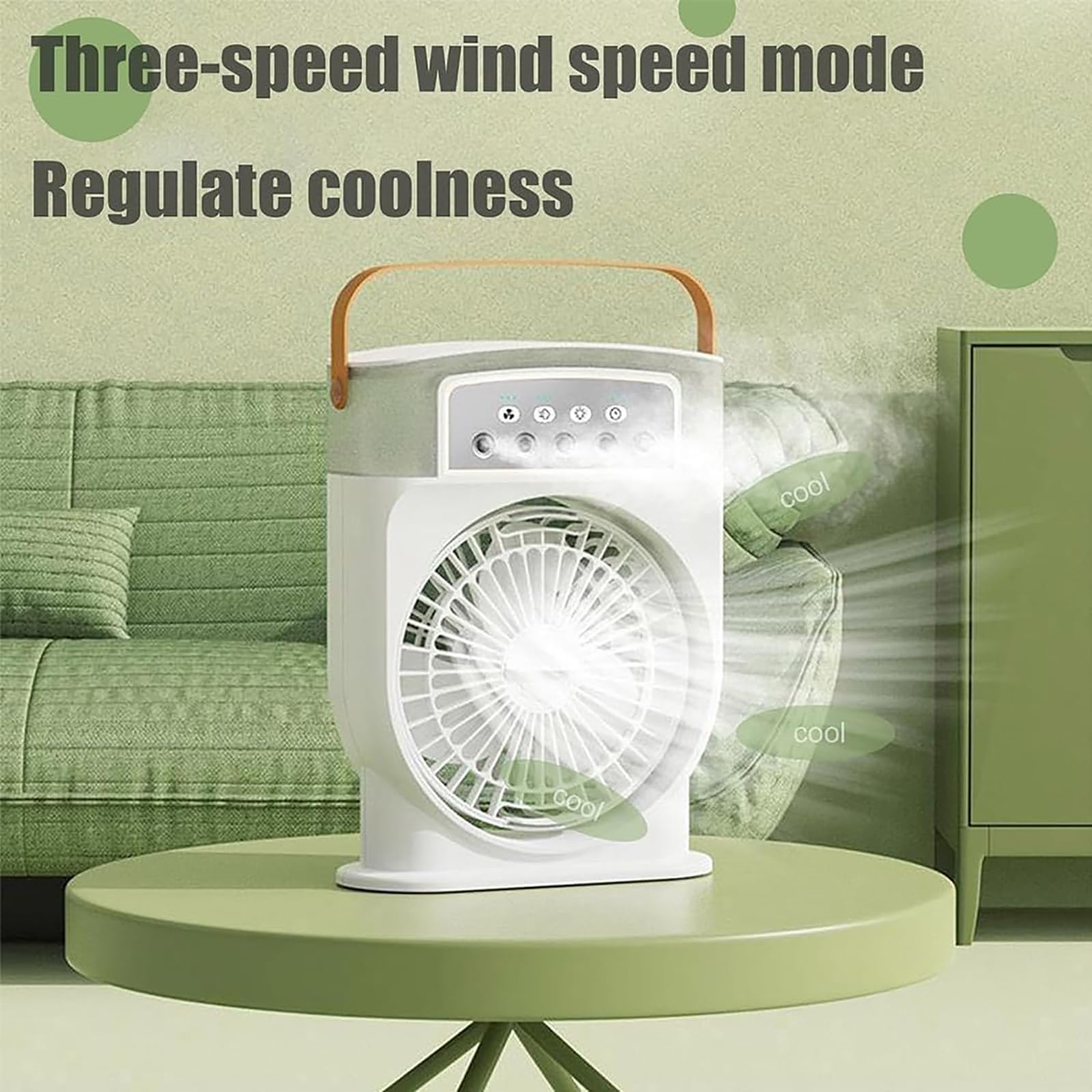 Mini Portable Rechargeble Cooling Mist Fan & Air Cooler thumbnail