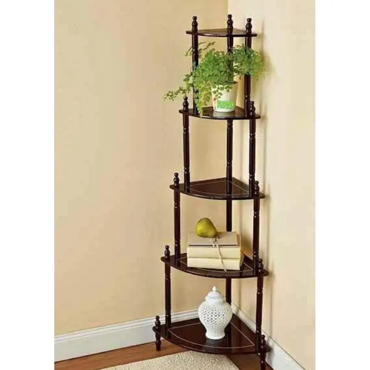 5 Layer Shelve Rack Corner Table Display Furniture Decorative Foldable Shelf Finish DIY